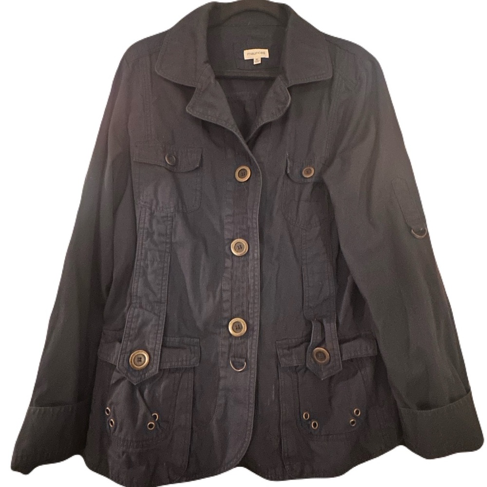 Navy Blue Utility Jacket